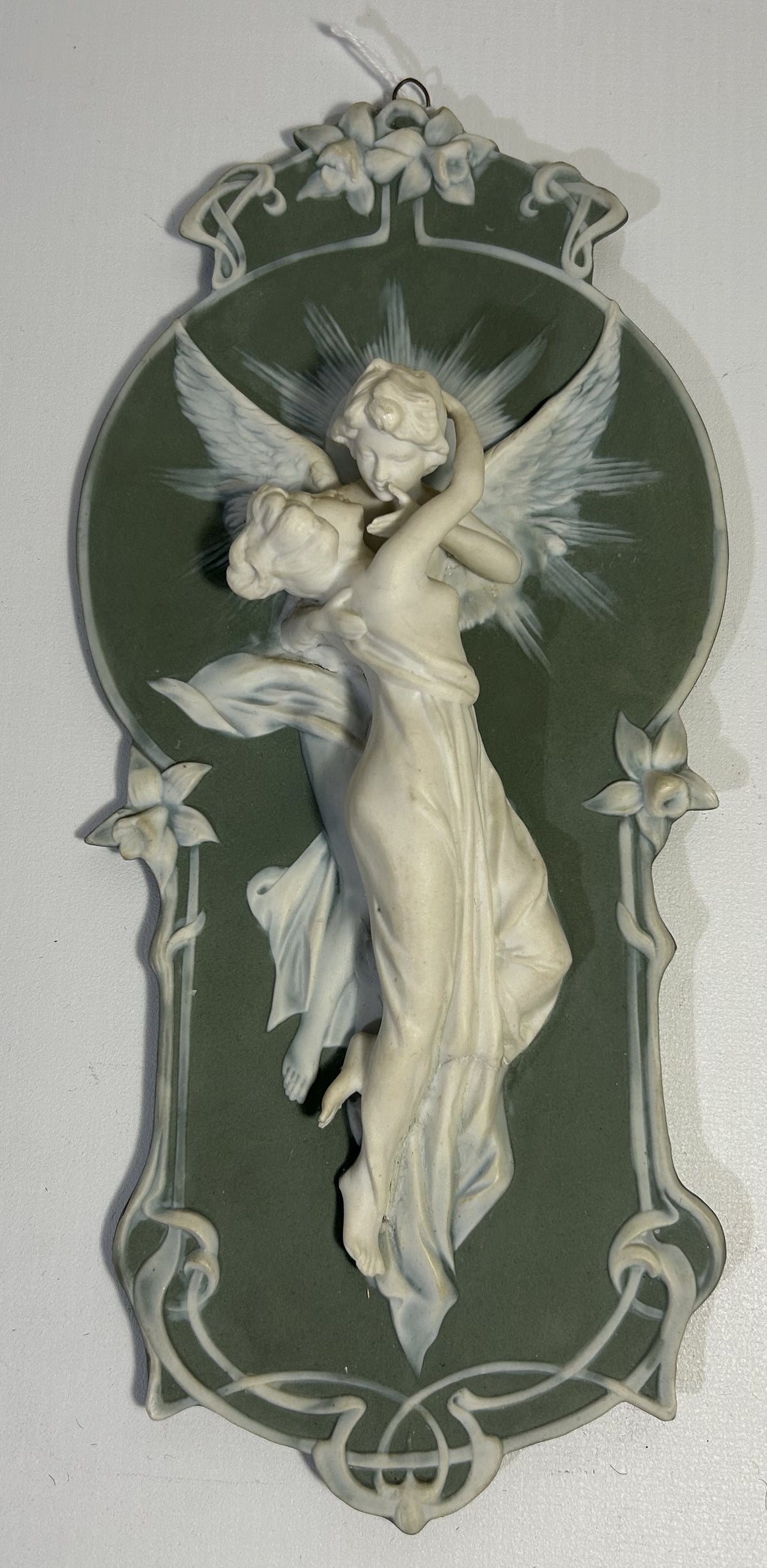 Art Nouveau Jasperware Plaque