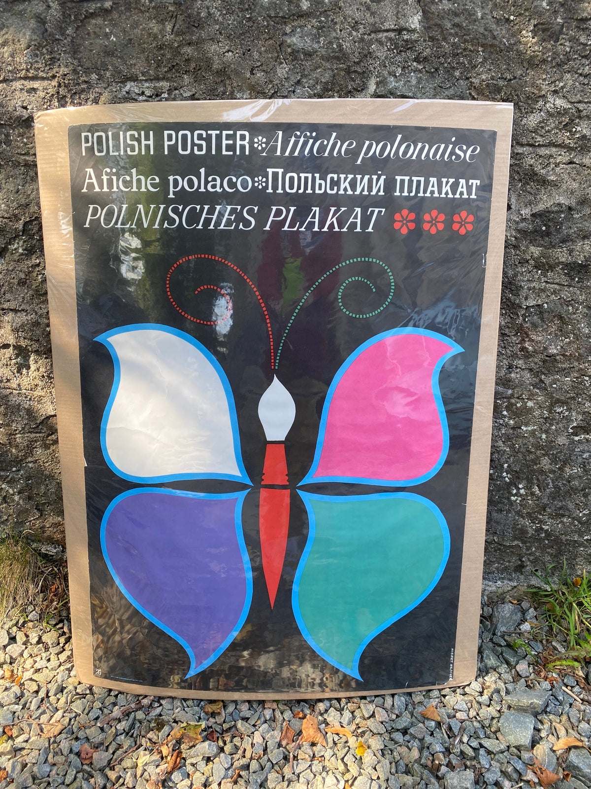 Vintage 1970 "Papillon" Polish Film Poster