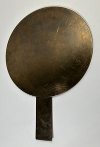 Vintage Japanese mieji period bronze hand mirror kagam