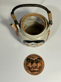 Japanese Edo Period Banko Ware Five Faces Teapot