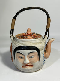 Japanese Edo Period Banko Ware Five Faces Teapot