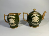 Copeland Spode Queen Victoria Jubilee teapot and jug