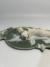 Art Nouveau Jasperware Plaque