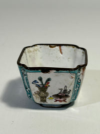 18th century Chinese enamel cup