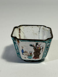 18th century Chinese enamel cup