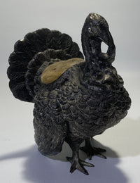 Pewter Turkey Pin Cushion