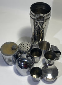 Art Deco German Zeppelin Cocktail Shaker c1920s