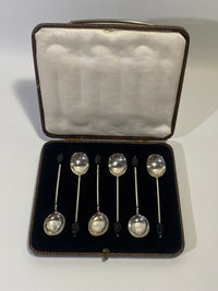 Set Sterling silver coffee bean spoons