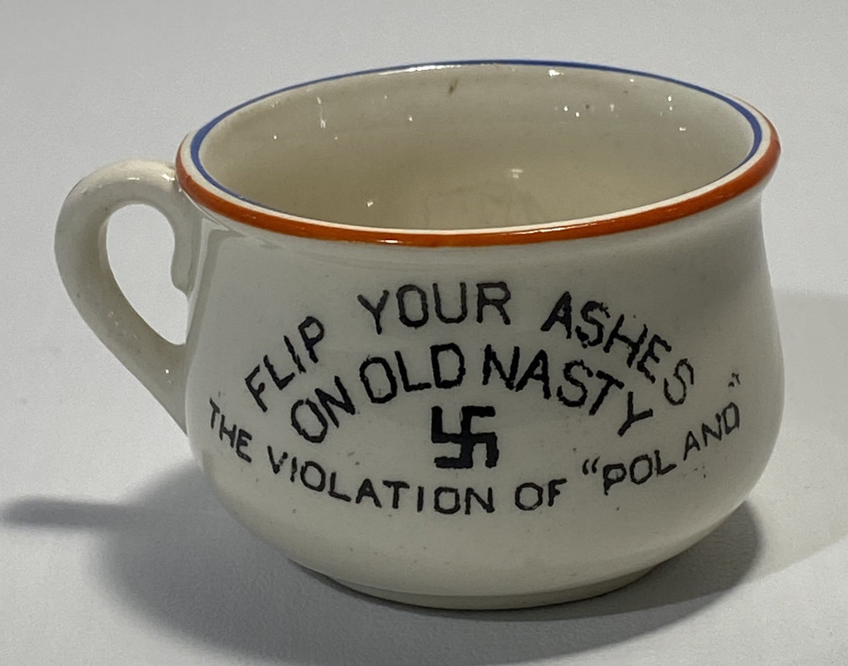 WWII British anti-Nazi / Hitler ceramic ashtray