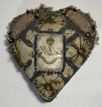 WW1 Durham Light Infantry Sweetheart Cushion