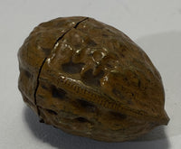 Novelty Painted White Metal Walnut Vesta C1890