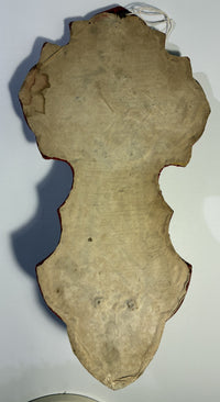 French Velvet Backed Crucifix with Holy Water Font