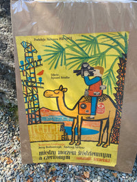 Original 1958 "Between the Med and the Red Sea" Polish Film Poster
